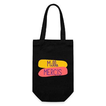 MAÎTRESSE. MAITRE. MERCI. MERCI MAÎTRESSE - Sac à bouteille - noir - Devant