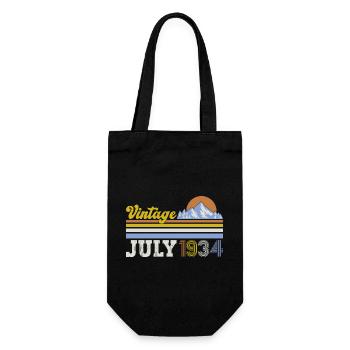 90th Birthday Original July 1934 Born 1934 - Gift Bag for Bottles - black - Front
