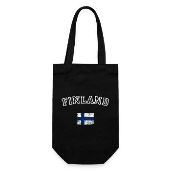 Finnish Flag Arch Tee - Gift Bag for Bottles - black - Front