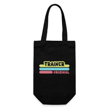 First name Trainer - Gift Bag for Bottles - black - Front