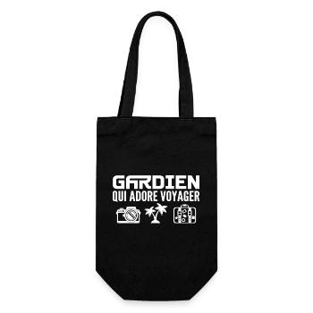 Voyageurs & Gardiens : Passion & Découverte - Sac à bouteille - noir - Devant