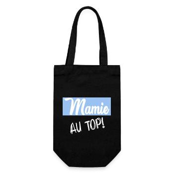 OMA. MUTTERTAG. ALLES GUTE ZUM GEBURTSTAG OMA. ICH LIEBE DICH - Geschenkbeutel für Flaschen - Schwarz - Vorne