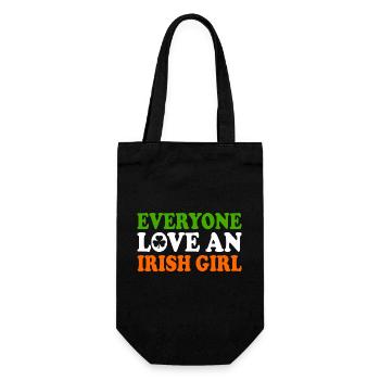 everyone loves an irish girl - Gift Bag for Bottles - black - Front