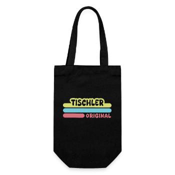 Geschenk für Tischler - Geschenkbeutel für Flaschen - Schwarz - Vorne