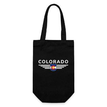 Colorado Fan T-Shirt – Mountains & Adventure - Gift Bag for Bottles - black - Front