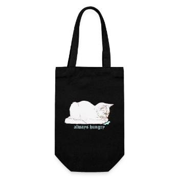 ALWAYS HUNGRY - Gift Bag for Bottles - black - Front