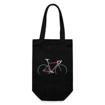 Chemise de vélo de route vintage – Motif de vélo rétro - Sac à bouteille - noir - Devant