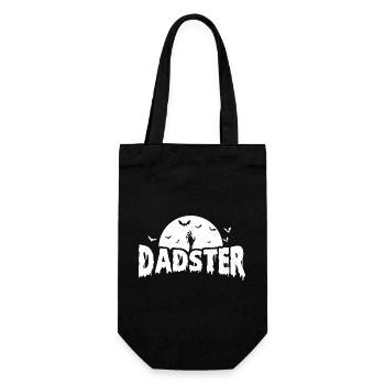 Dadster Lustig Gruselig Halloween Papa - Geschenkbeutel für Flaschen - Schwarz - Vorne