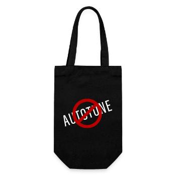 No Autotune - Gift Bag for Bottles - black - Front