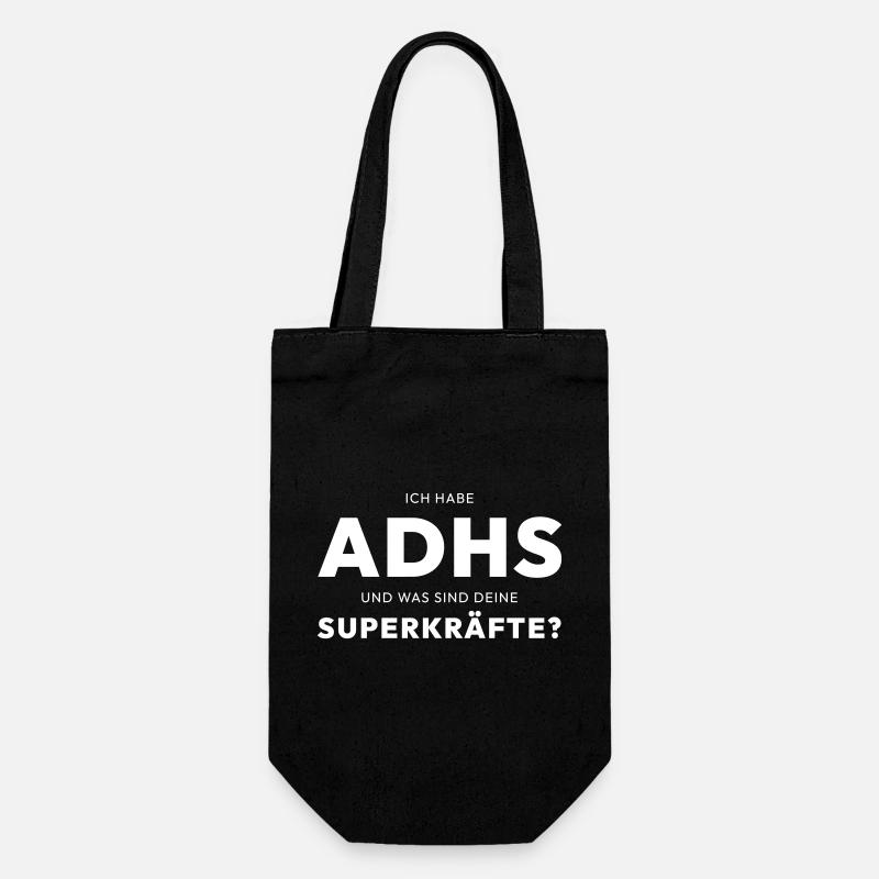 ADHD - Gift Bag for Bottles - black