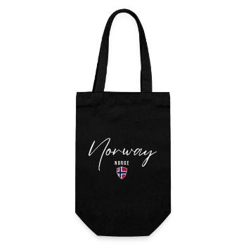Norwegian pride, Norwegian patriot - Gift Bag for Bottles - black - Front