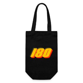 Dart,Darts,180 Retro Darts - Geschenkbeutel für Flaschen - Schwarz - Vorne