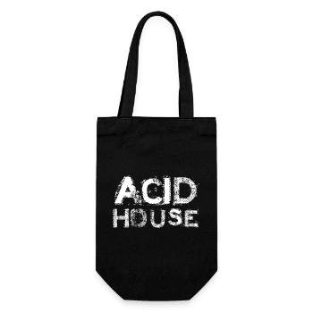 Acid House Bold Print - Geschenkbeutel für Flaschen - Schwarz - Vorne
