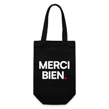 Merci bien - Sac à bouteille - noir - Devant