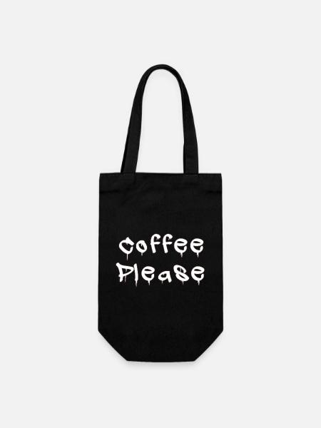 COFFEE_PLEASE - Gift Bag for Bottles - black