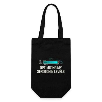 Serotonin Optimizing - Gift Bag for Bottles - black - Front