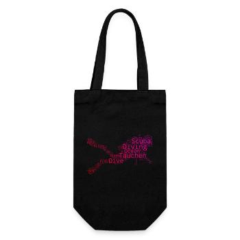 Idée cadeau pour un fan de plongée avec plongée sous-marine - Sac à bouteille - noir - Devant