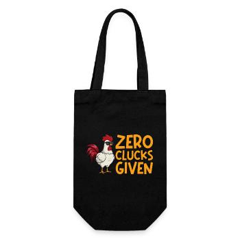 Farmer Rooster Flock Poultry Chicken - Gift Bag for Bottles - black - Front