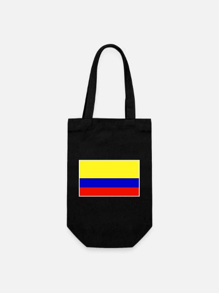 Colombia Flag Classic Frame - Geschenkbeutel für Flaschen - Schwarz