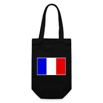 France Flag Classic Frame - Geschenkbeutel für Flaschen - Schwarz - Vorne
