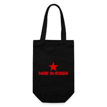 Made In Russia - Gift Bag for Bottles - black - Front