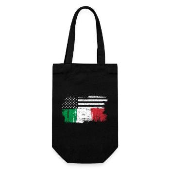 Sterne und Tricolore-Fusion - Geschenkbeutel für Flaschen - Schwarz - Vorne