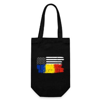 Flag Brush Fusion - Gift Bag for Bottles - black - Front