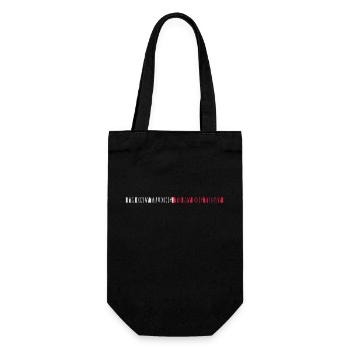 only talking to dog - Gift Bag for Bottles - black - Front