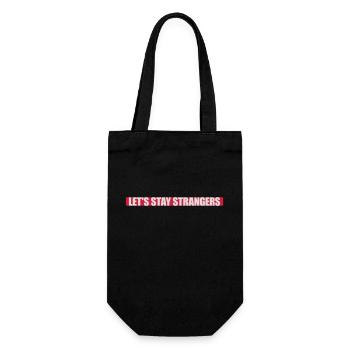 Citation Restons Strangers - Sac à bouteille - noir - Devant