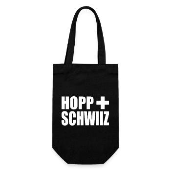 Hopp schwiiz - Sac à bouteille - noir - Devant
