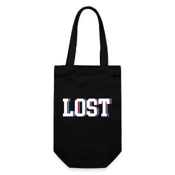 Lost - Geschenkbeutel für Flaschen - Schwarz - Vorne