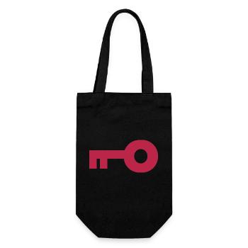 Key - Gift Bag for Bottles - black - Front