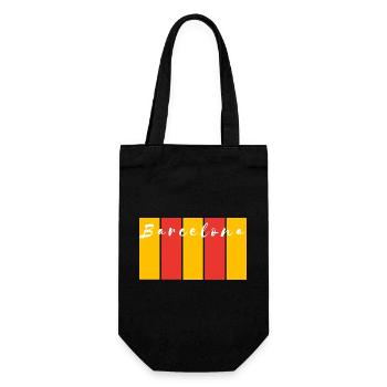 Barcelona Stripes City Pride - Gift Bag for Bottles - black - Front