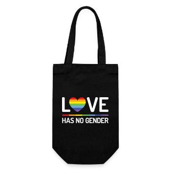 Pride Month - Love Has No Gender - Gift Bag for Bottles - black - Front