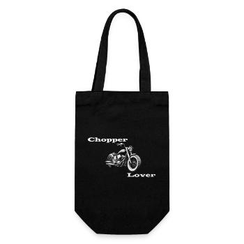 Chopper Lover white - Gift Bag for Bottles - black - Front