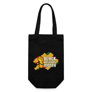 Black History Month Black History - Geschenkbeutel für Flaschen - Schwarz - Vorne