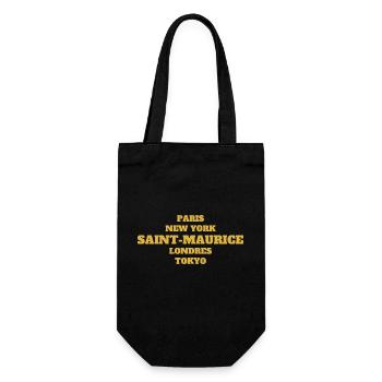 Saint Maurice Style - Unique streets, unique style - Sac à bouteille - noir - Devant