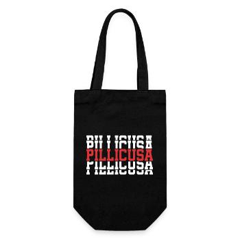 T-Shirt Pillicusa T-Shirt Geschenk gestapelter Text - Geschenkbeutel für Flaschen - Schwarz - Vorne
