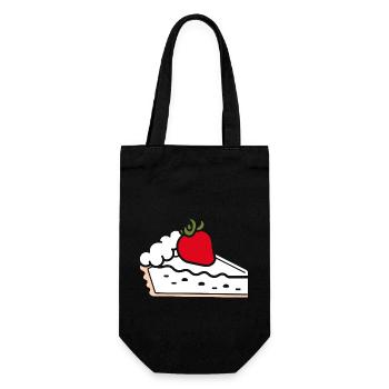 Tarte aux fraises - Sac à bouteille - noir - Devant