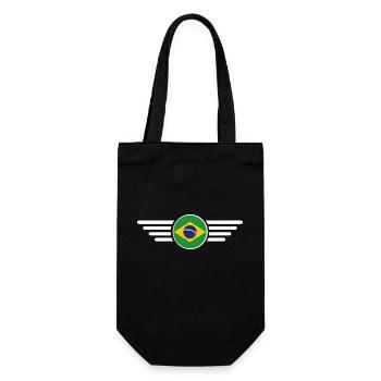 Brasilien Stil Design T-Shirt - Geschenkbeutel für Flaschen - Schwarz - Vorne