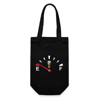 Beer speedometer beer display beer is empty - Gift Bag for Bottles - black - Front