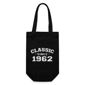 Vintage 1962 Geburtstagsgeschenk 1962 Klassiker - Geschenkbeutel für Flaschen - Schwarz - Vorne