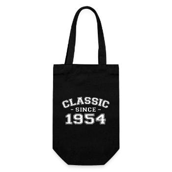 Vintage 1954 Geburtstagsgeschenk 1954 Klassiker - Geschenkbeutel für Flaschen - Schwarz - Vorne