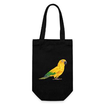 Parakeet, Parrot, Parakeet, Bird - Gift Bag for Bottles - black - Front