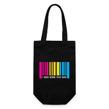 LGBT Pride Month - I Was Born This Way (Pansexual) - Gift Bag for Bottles - black - Front