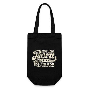 Né en RDA 1984 - Anniversaire - Cadeau Ossi - Sac à bouteille - noir - Devant