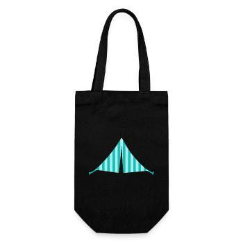 tente Stripe Camping Camper Holiday Outdoor Fan - Sac à bouteille - noir - Devant