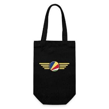 I Love Seychelles, Elegance Style Design T-Shirt - Gift Bag for Bottles - black - Front