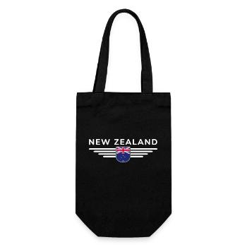 Ich liebe Neuseeland, Eleganz Stil Design T-Shirt - Geschenkbeutel für Flaschen - Schwarz - Vorne