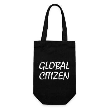 global citizen - Geschenkbeutel für Flaschen - Schwarz - Vorne